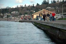 Seawall at Alki Beach - Seattle